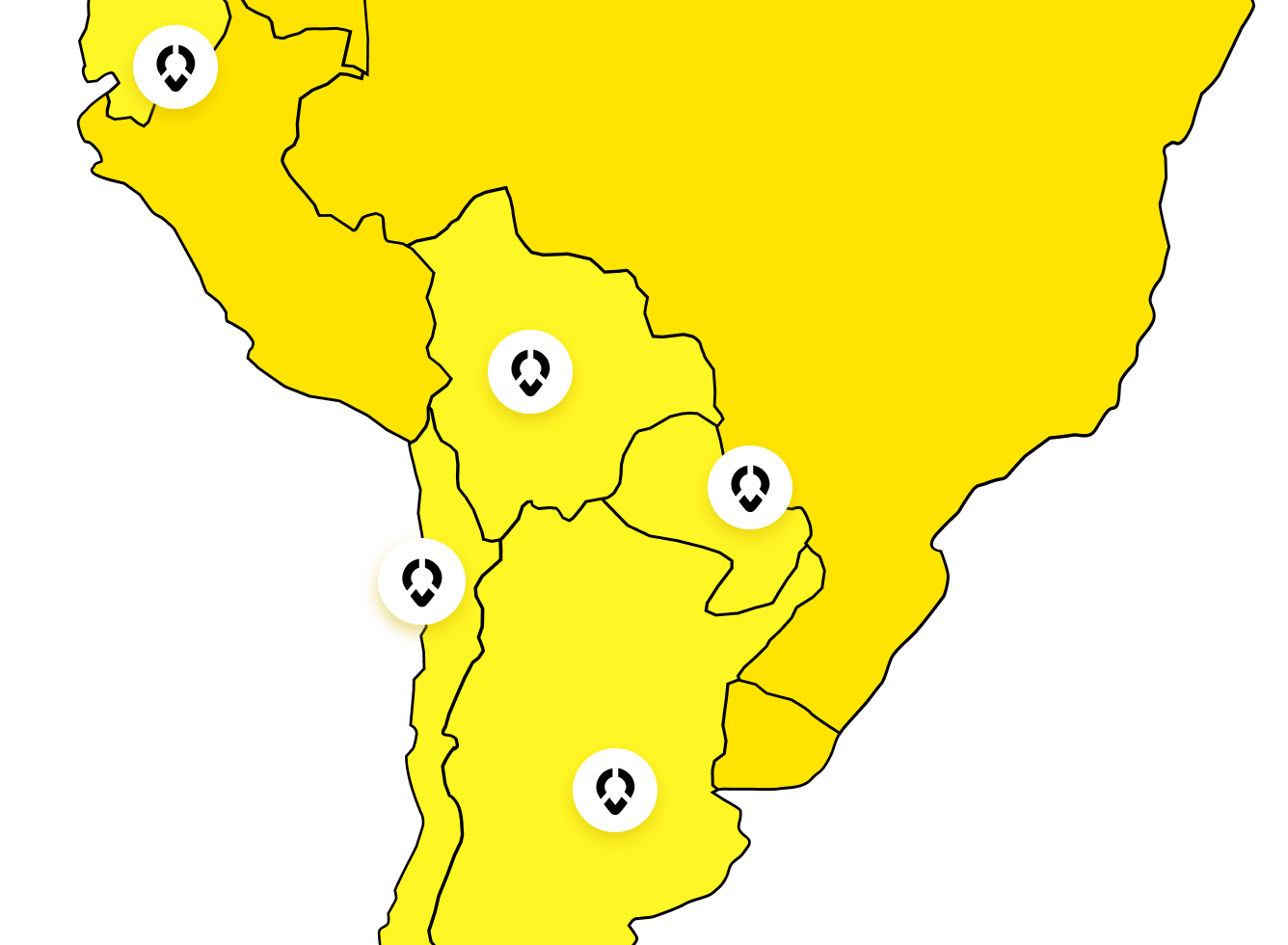 Mapa de ubicaciones CIS Express